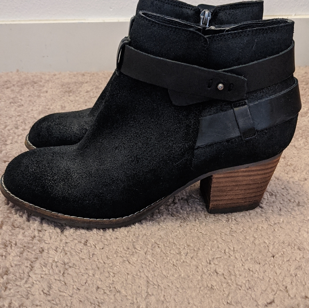 Black Suede Ankle Boots